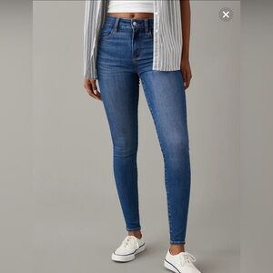 American Eagle Outfitters Dark Blue Skinny Jeans
